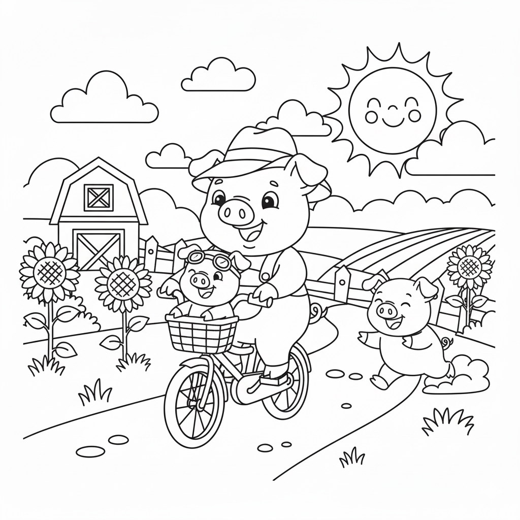 Świnki na farmie