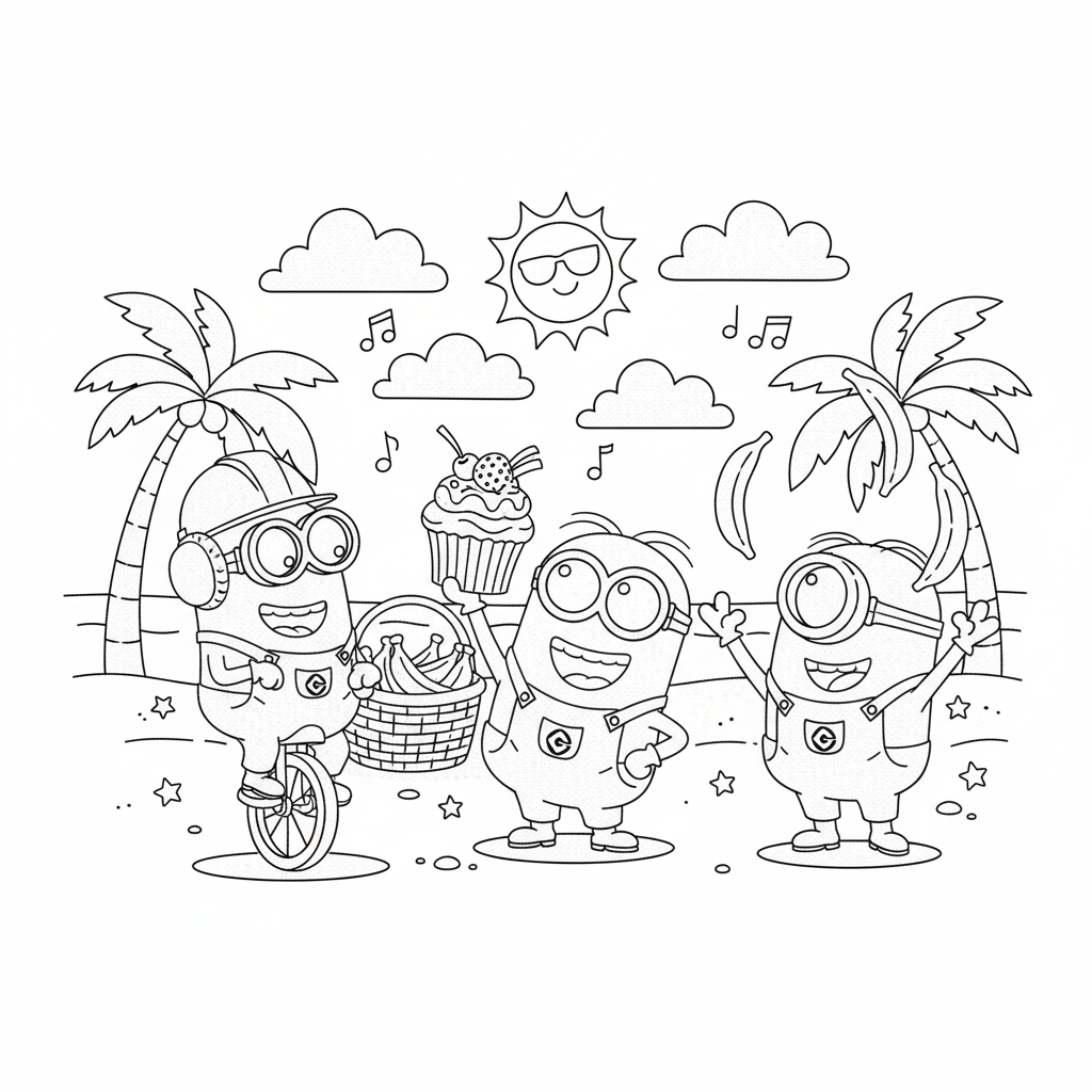 Kolorowanka Minionki