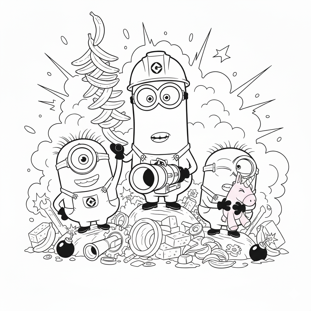 Kolorowanka Minionki