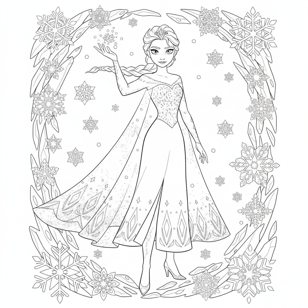 Kolorowanka Elsa