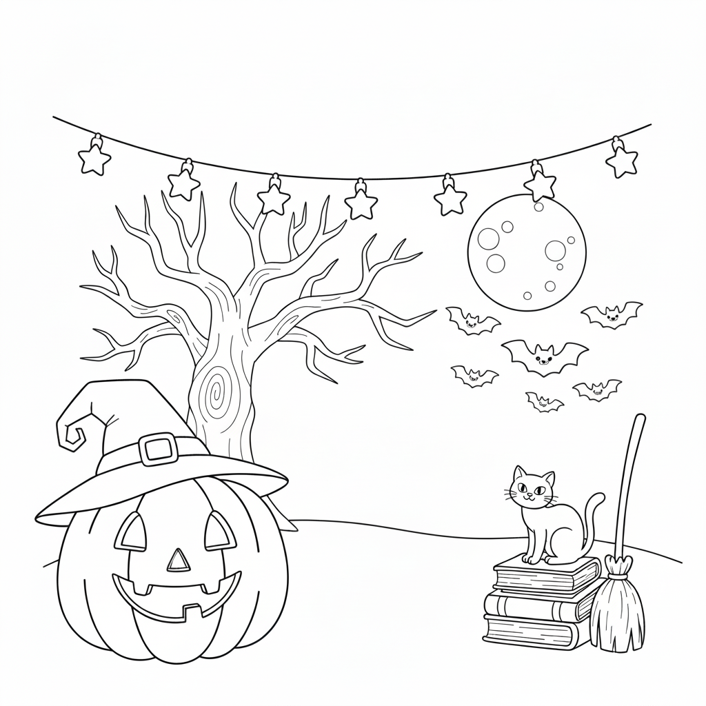 Dynia i kot - Halloween