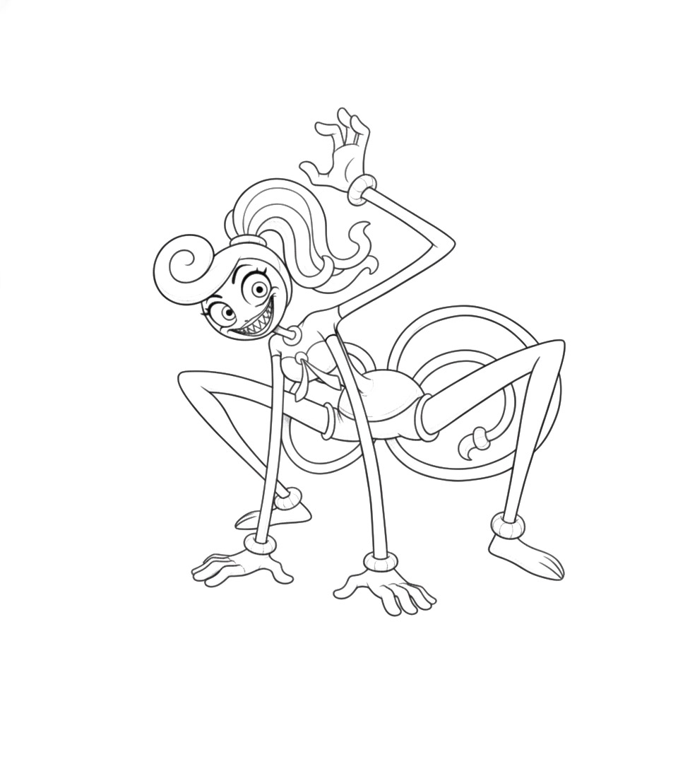 Kolorowanka Mommy long legs