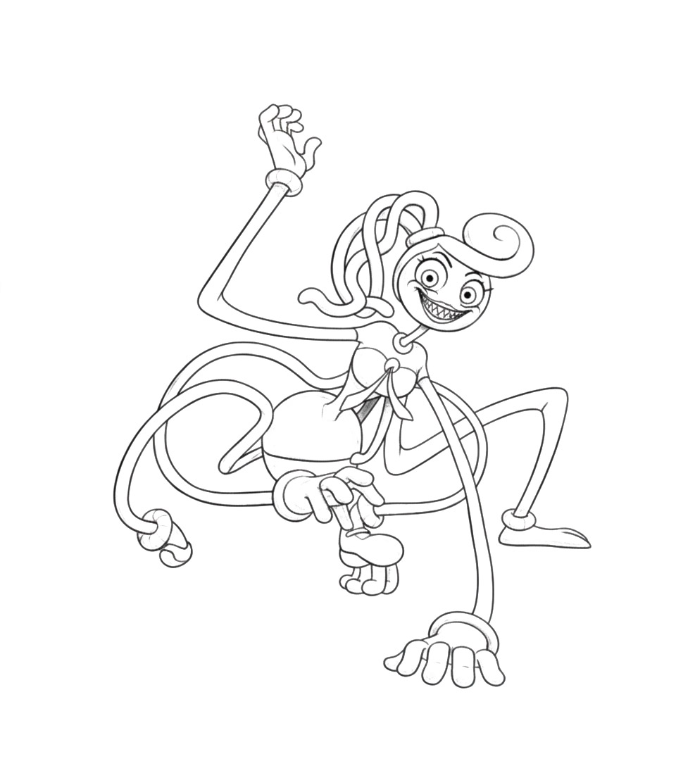 Kolorowanka Mommy long legs
