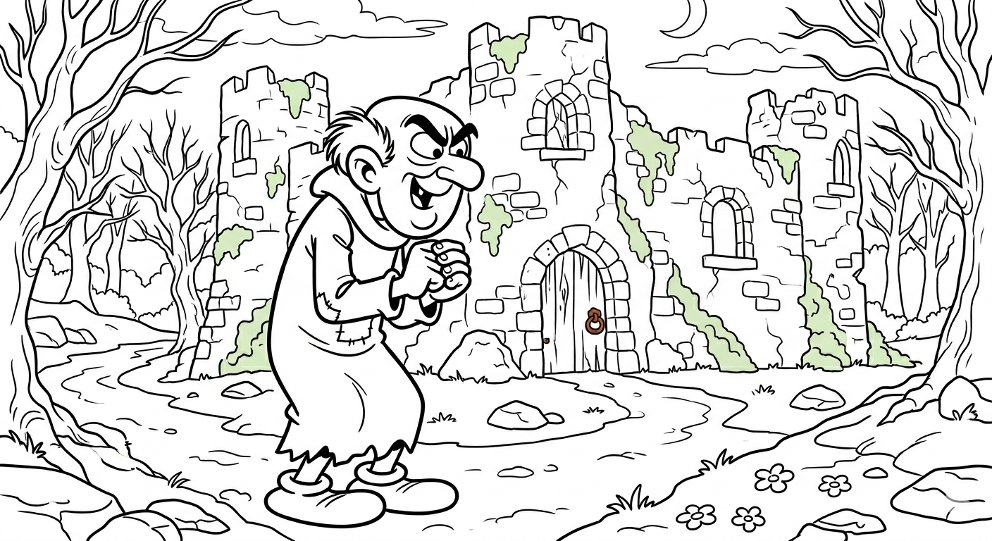 Kolorowanka Gargamel – smerfy