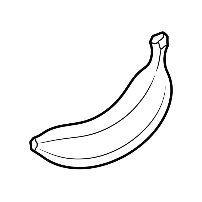 Banan - prosta ilustracja